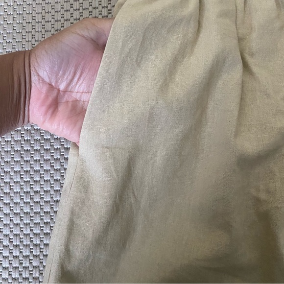 J Crew Colorblock Midi Skirt Pink and Khaki Size Small - Picture 7 of 9